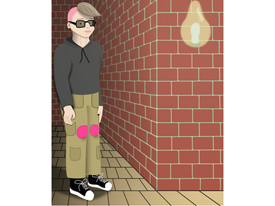 Delly in an Alley brick brick wall cartoon cartoon character cartoon illustration cartooning character character design design digital portrait illustration illustrations illustrator portrait portrait art portrait illustration street art vector vector illustration vector portrait