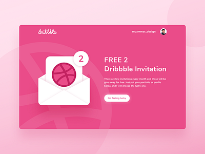 Free Dribbbe Invitation