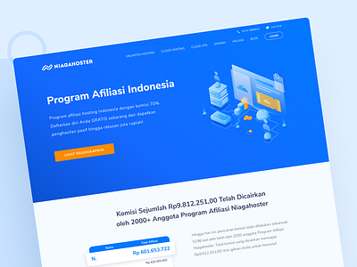 Niagahoster Afiliation Landing Page