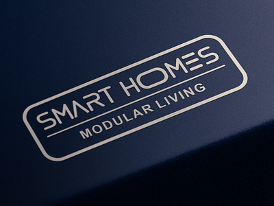 SMART HOMES branding design logo typography vector