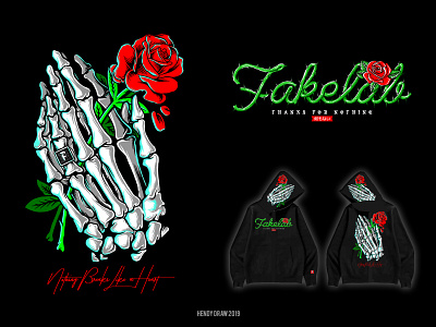 Hand Pray Skeleton for Fakelab Streetwear