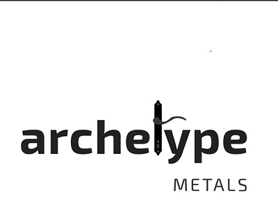 Archetype architect branding design illustration logo metals