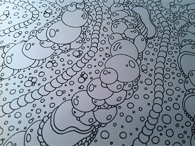 Circles Time Lapse circles hand drawn pen ink