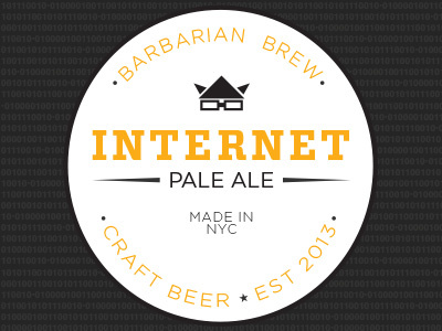 Barbarian Brew Label Design label logo package