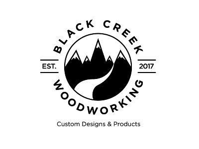 Black Creek Woodworking branding logo