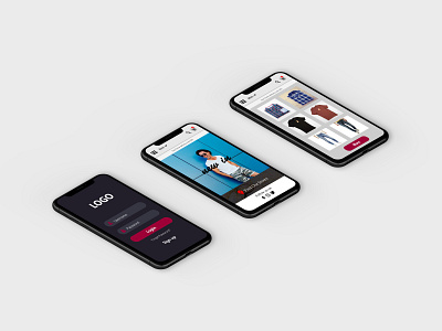 Online Clothing Mobile Application UI Design