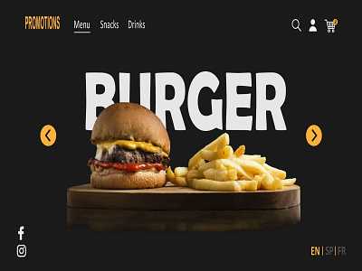 Fast Food Home Page. app design ecomerce homepage homepage design mobile app mobile app design mobile ui ui uiux designer uiuxdesign uiuxdesigner ux web webpagedesign website website builder website concept website design websites