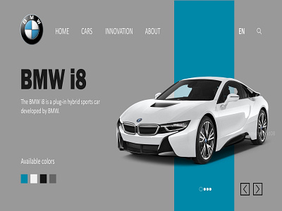 BMW homepage design