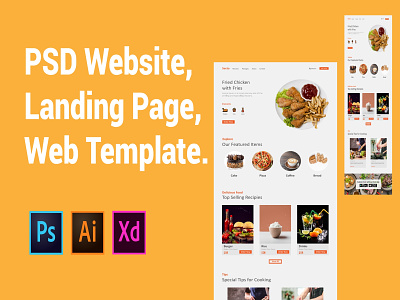 Food Website Design.