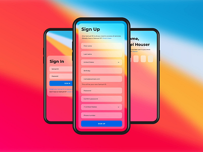 Sign Up Form: Adobe XD Playoffs adobe xd animation design dribbble minimal ui ux