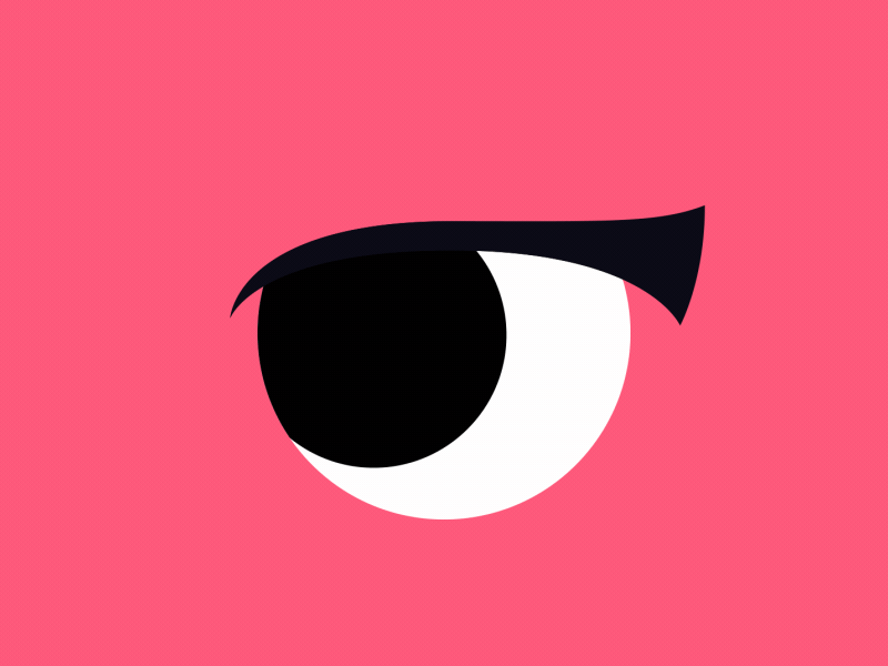 in ur dreams animation eyes face illustration loop minimal mouth sequence