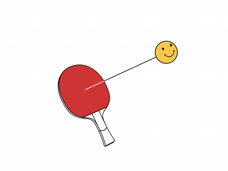 Paddle Ball animation ball loop paddle