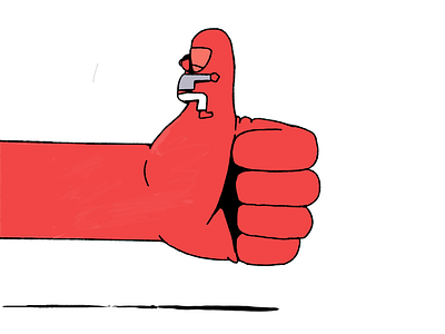 It's okay character design hug illustration mane thumb thumbsup