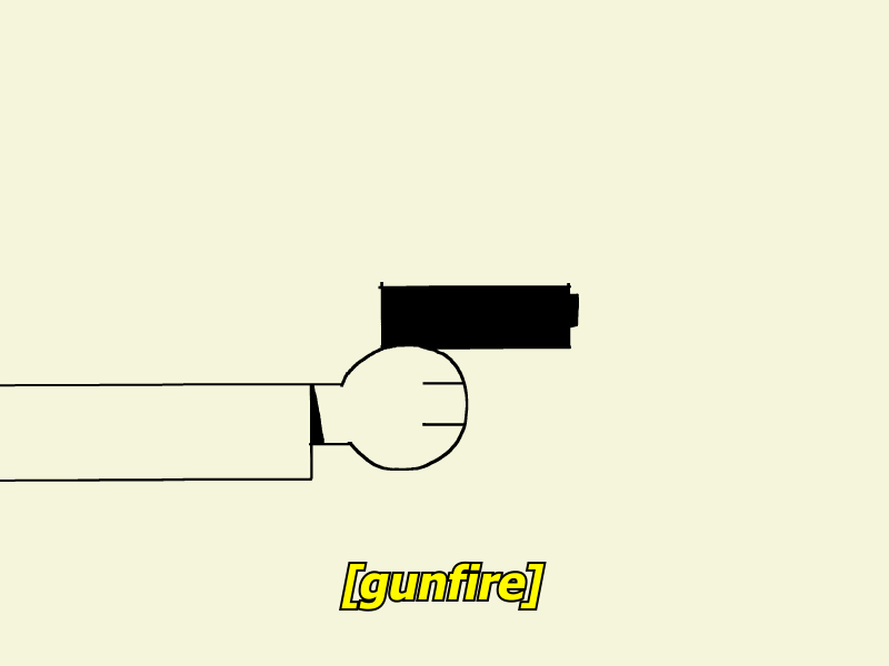 Gunfire animation gun