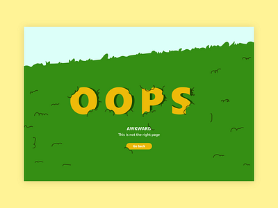 Page not found 008 404 404 error page dailyui illustration simpson web