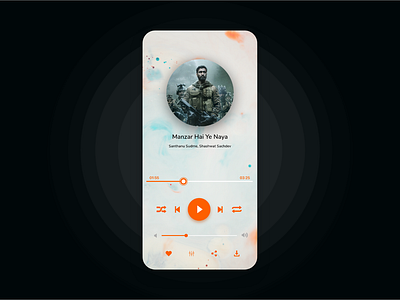 Music App - Player Screen concept design ios mobileapp music music player musicapp ui uidesign