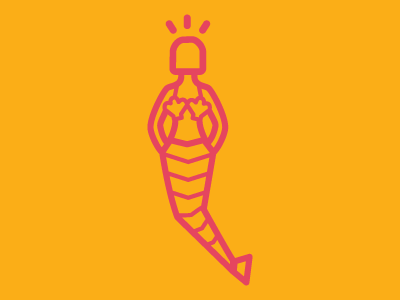 The Siren alarm detail flat design icon illustrator logo mermaid siren ui vector