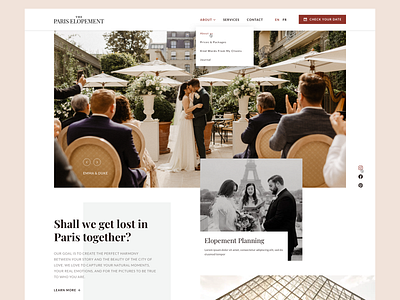 The Paris Elopement | Wedding Photographer & Planner Website