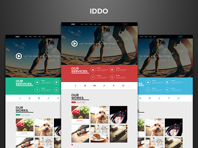 IDDO - Free PSD is coming soon. dzoan free iddo one page psd template theme