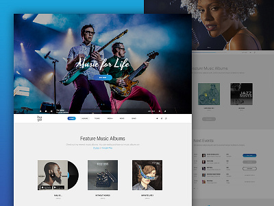 Hugo | Default Index artist band dzoan hugo light music musician psd theme wordpress