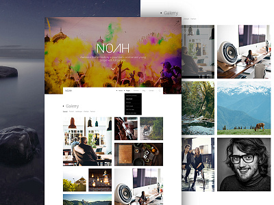 NOAH | Portfolio creative dzoan glass grid noah portfolio psd tag theme