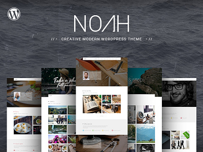 NOAH | WordPress Version Available creative design dzoan glass multi purpose noah restaurant tag theme themeforest transparent wordpress