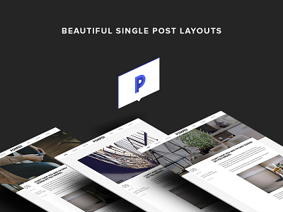 POMPEII | Single Post Layouts blog card design dzoan layout logo personal pompeii post single theme wordpress