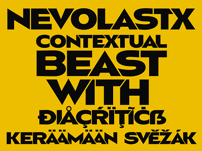 font Nevolastx avantgarde contextual alternates design font graphicdesign illustration letters logo modern font opentype poster typedesign typeface typespecimen typography typographydaily