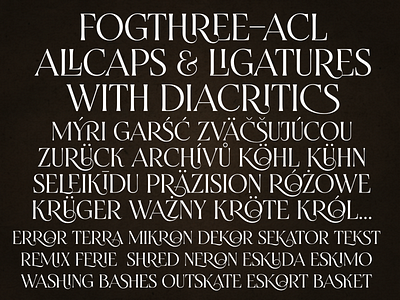 FogthreeACL Ligatures