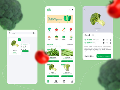 sayur mama UI design mobile app