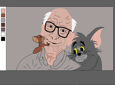 Gene Deitch: Tom &Jerry adobe adobeillustator art covid 19 design illustration illustrator images learnmore quarantine stay safe stayhome ui design uidesign vector