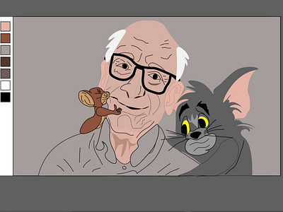 Gene Deitch: Tom &Jerry adobe adobeillustator art covid 19 design illustration illustrator images learnmore quarantine stay safe stayhome ui design uidesign vector