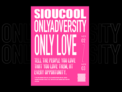 ONLY LOVE design typography 配色