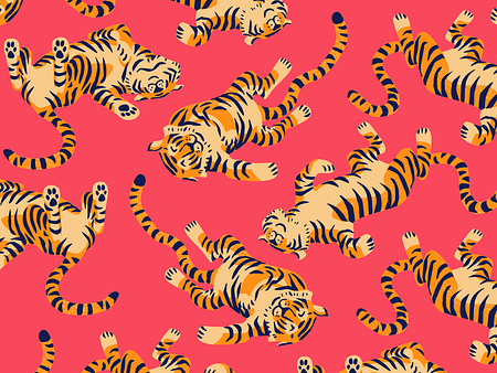 Tiger Nap by Chad Gowey for Blindtiger Design on Dribbble