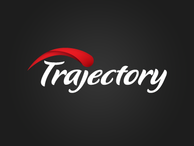 Trajectory Logo flavour logo red swoosh trajectory