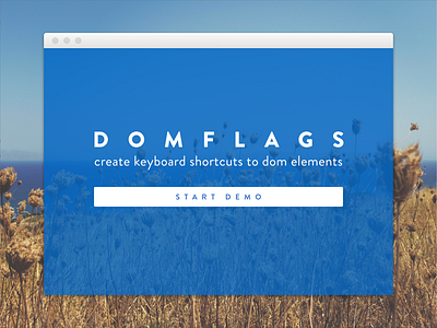 Made with Bourbon bourbon chrome domflags extension interface javascript ui