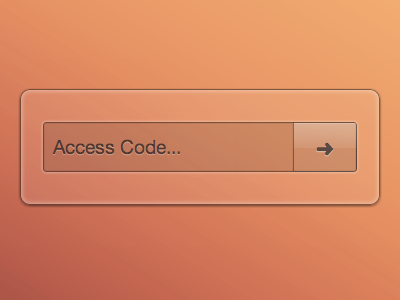 Access Code Input button code form glass gloss input ipad opacity password plastic transparent web app