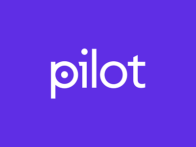 Pilot.com logotype branding logo logotype pilot purple wordmark