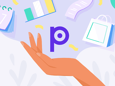 Pilot is core to running your business illustration logo pilot purple