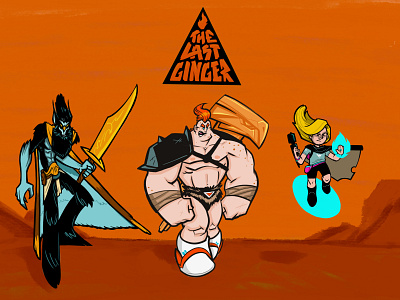 The Last Ginger Webcomic Characters barbarian cartoon illustration webcomic