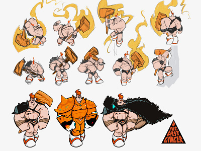 The Last Ginger quick sketch poses.