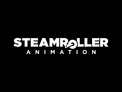 Steamroller Animation Logo branding custom type logo vector