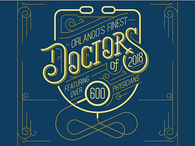 Doctors 2018 Opener blue custom type illustration lettering lettering art orlando typography vector yellow