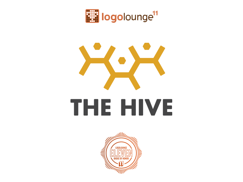 The Hive - Logo Lounge Book 11 book11 branding design hive identity logo logo lounge logolounge vector yellow