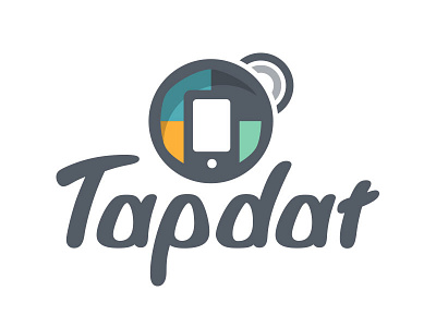 Tapdat App app branding design identity logo mobile phone web