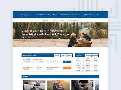 Halkbank Homepage Redesign