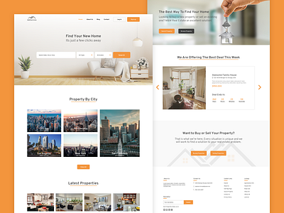 Real Estate Landing Page design landing landing page landing page design realestate realestateagent ui ux web webdesign website