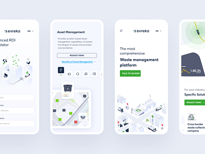 Evreka : Responsive evreka illustration management mobile mobile ui ui uidesign ux waste