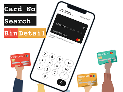 Bin Check - iOS App app app design bin card card design clean concept creditcard custom type design minimal mobile app design pattern payment app service app ui