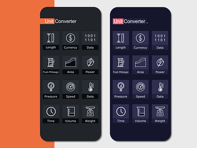 Unit Converter - iOS Project app app design apple branding currencies currency currency converter design designer hsg instagram ios app ios design iphone apps kgtogm mobile app design ui design uiux unit converter units